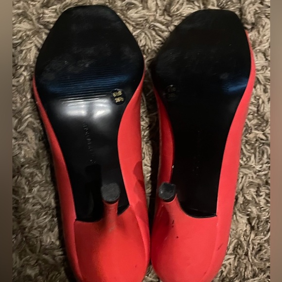 BCBGeneration High Heel Heels Stiletto Peep Toe Hot Pink Patent Leather 6.5 B - Picture 9 of 9